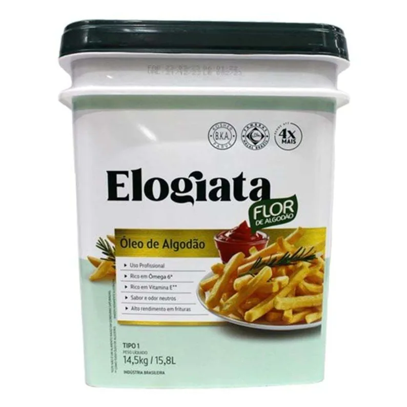 Óleo de algodão, balde 14,5kg