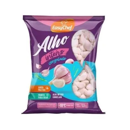 Alho inteiro descascado congelado