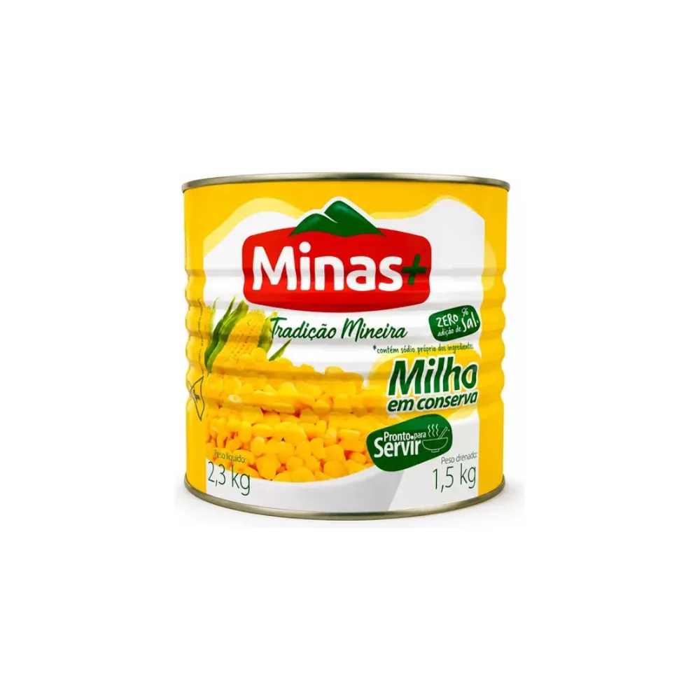 Milho verde em conserva, lata