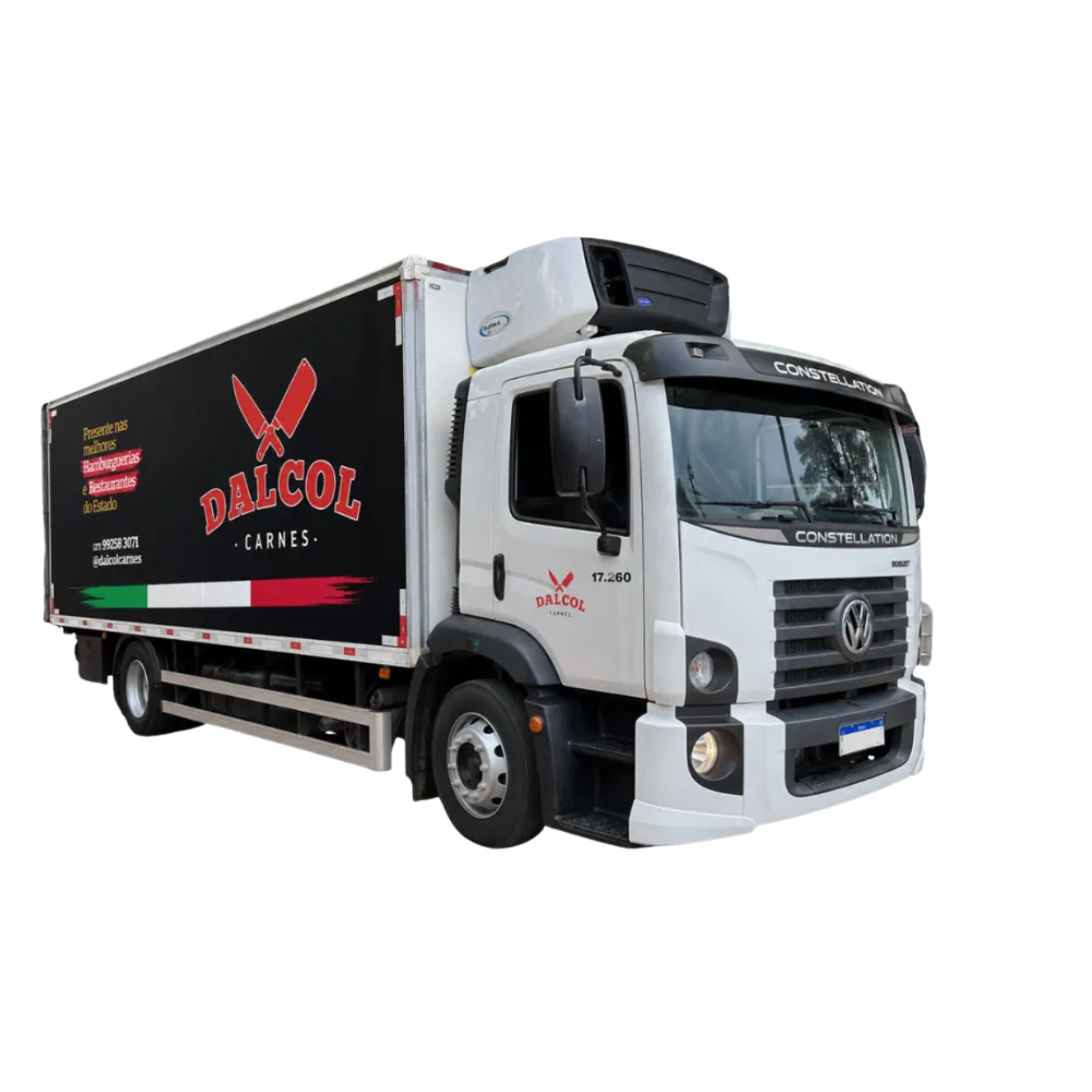 Caminhão refrigerado da frota própria Dalcol